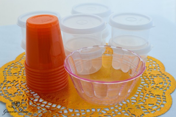 Cups for inside chinese candy holder