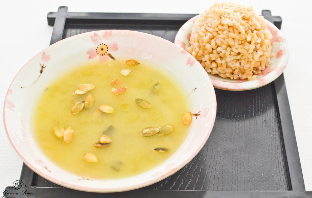 Split Pea Miso Soup w/brown rice on side